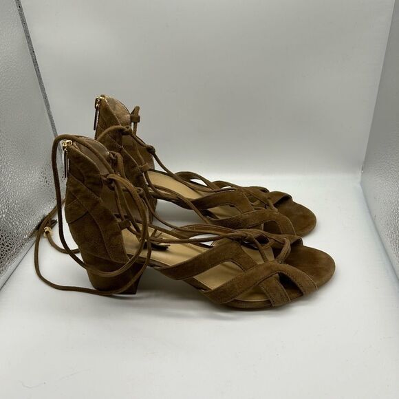 Michael Michael Kors Mirabel Mid Block Heel Lace Up Sandal - Picture 1 of 14